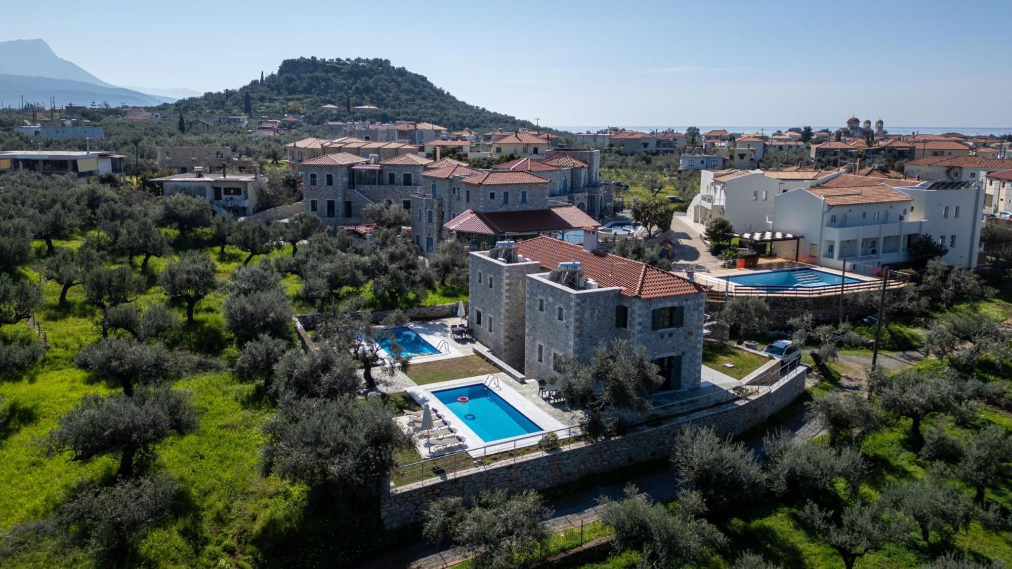 Villa Torri Di Pietra à Stoúpa Extérieur photo